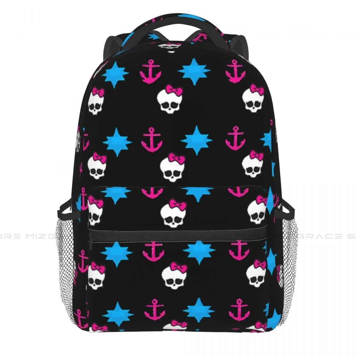 Mochilas con estampado de calavera y vampiro para hombre y mujer, morral escolar informal con estampado de Monster High Doll, bolso de para ordenador portátil - AliExpress