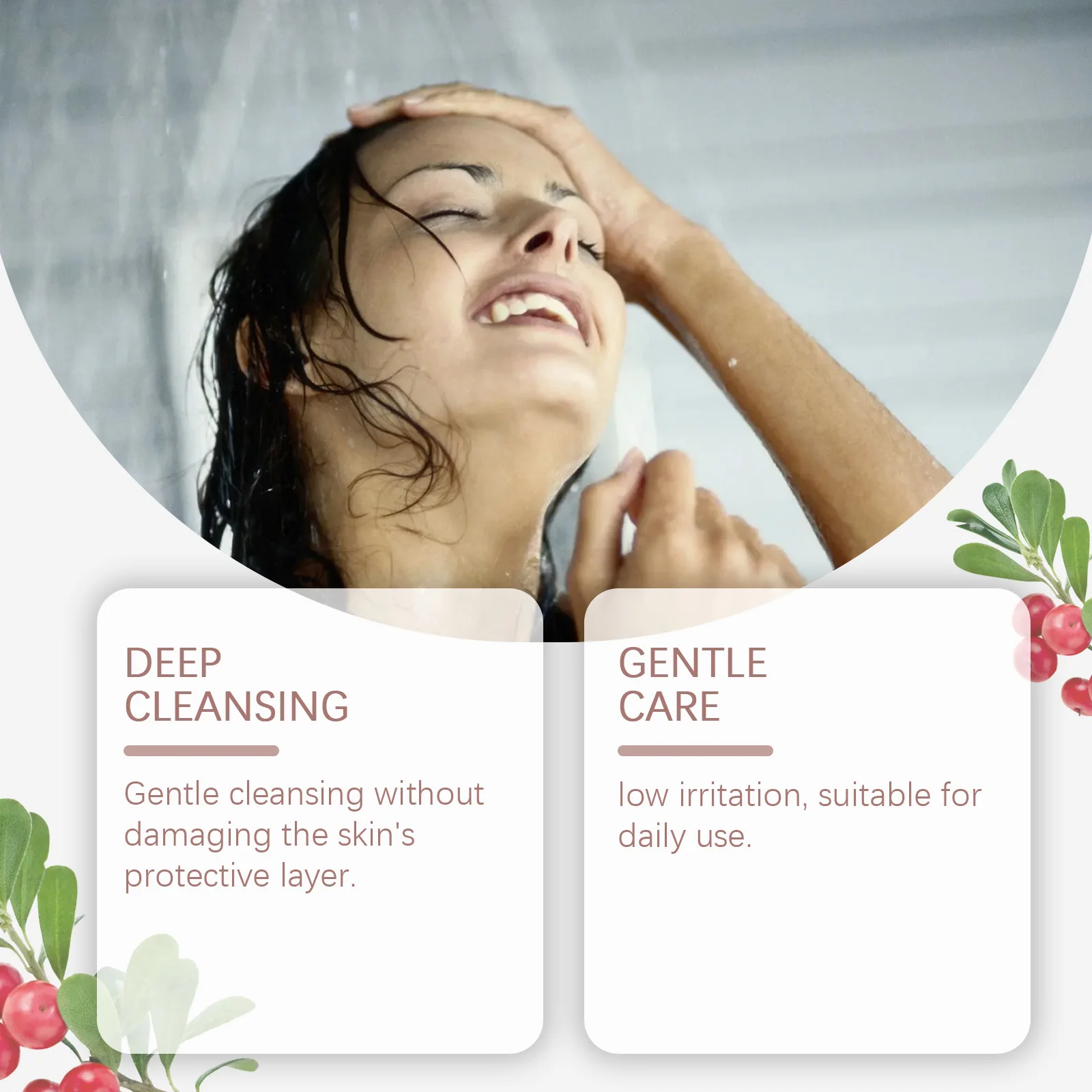 EELHOE Nicotinamide Whitening Shower Gel Nourish Body Cleaning Moisturizing Skin Tightening Arbutin Shower Gel Body Wash 100ml