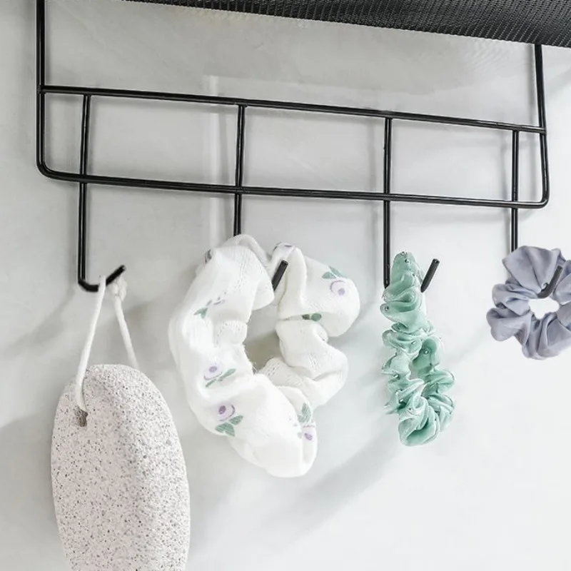 Portable Hanging Wall-mounted Storage Rack No-drilling Bathroom Onion Garlic Seasoning Organizer Kitchen Storage Basket Moisture 5