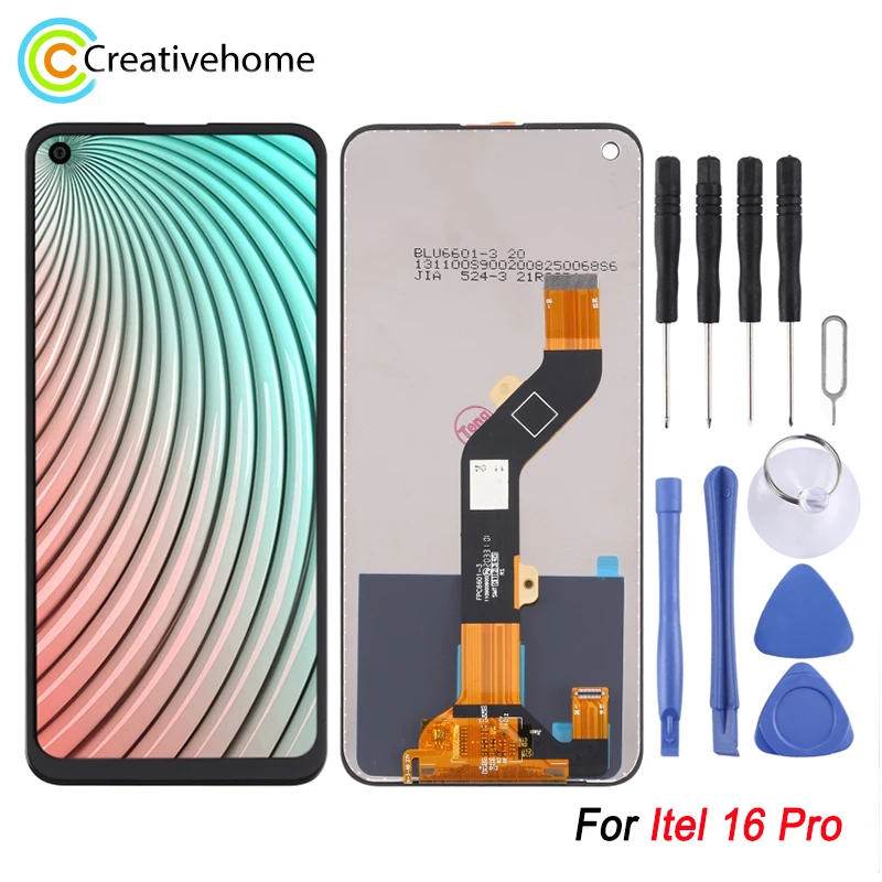 

High Quality LCD Screen and Digitizer Full Assembly For Itel 16 Pro Replacement LCD Display + Touch Screen Digitizer Assembly