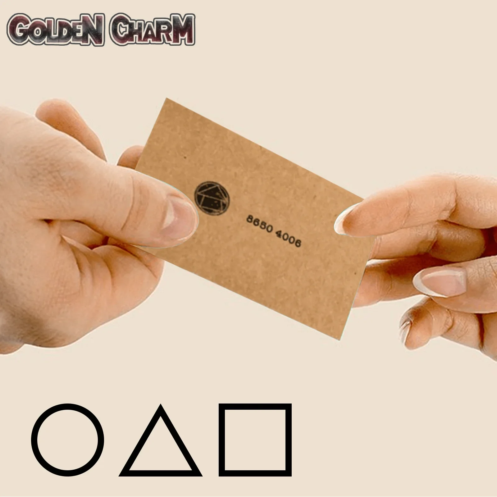 Game Ufish Party Invitation Card Cosplay Anime Square Triangle Circle Halloween New Year Bithday Party Costumes Accessory Gifts game cosplay props