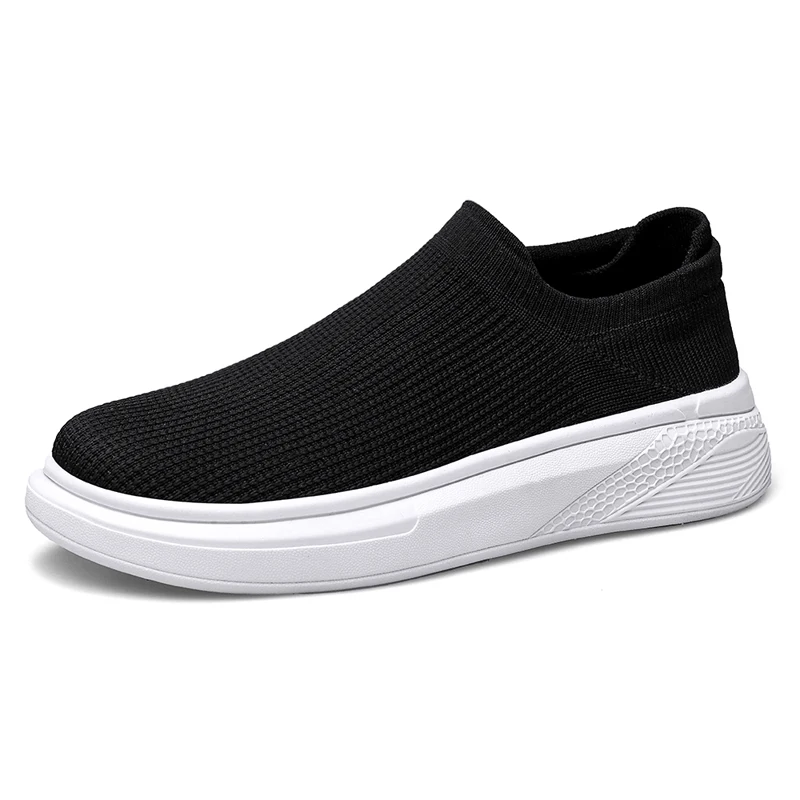 

Кроссовки Flyknit мужские легкие, модная дышащая Спортивная обувь для бега, без шнуровки, повседневные унисекс
