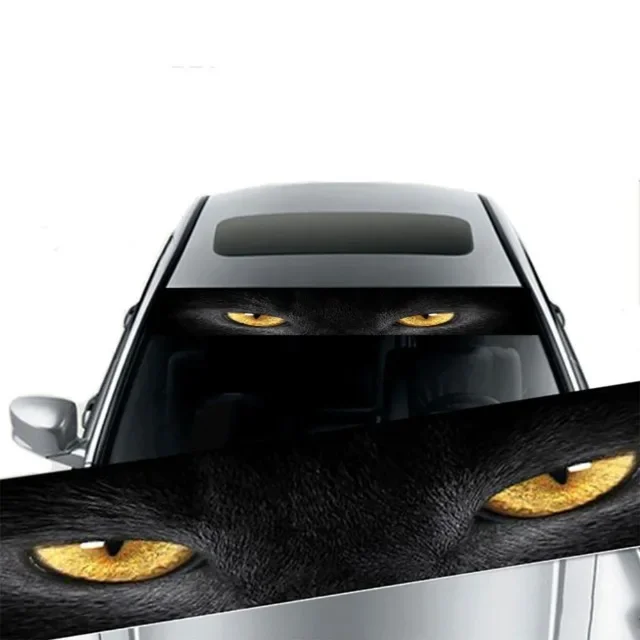 Pegatinas 3D para parabrisas delantero de coche, pegatinas decorativas para parasol, engranajes delanteros y traseros, pegatinas decorativas para coche