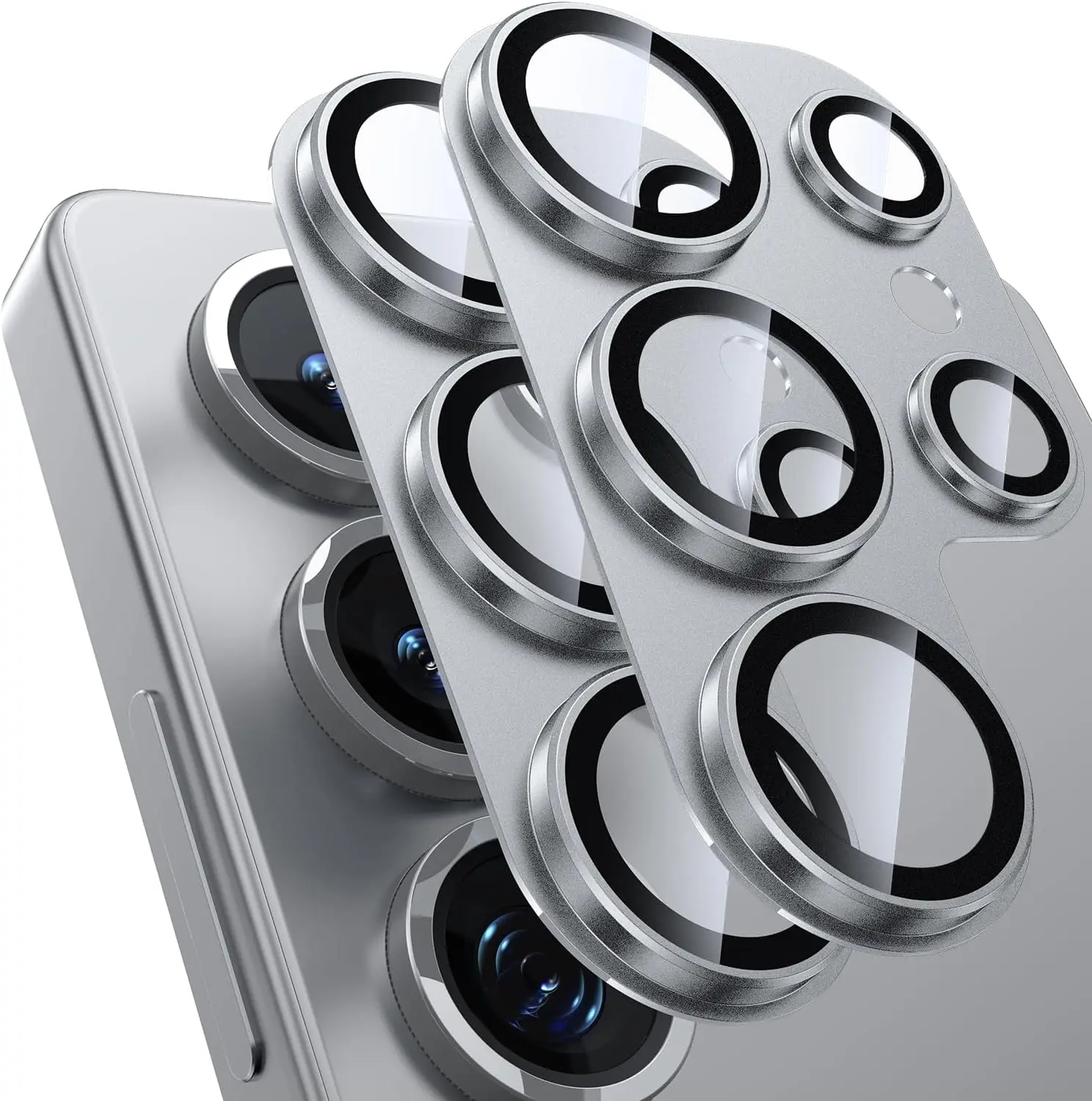 Premium Camera Lens Protector Tempered Glass with Metal Scratch Protection