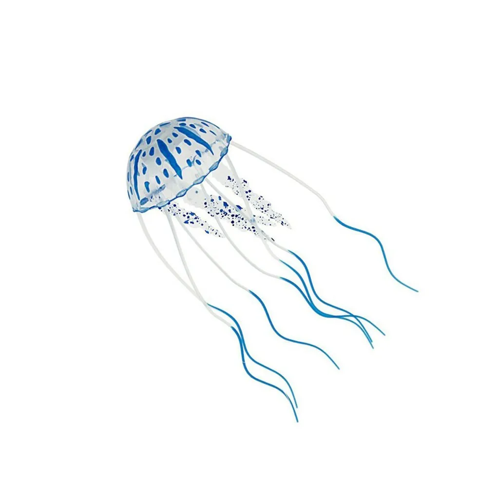 Fish Tank Fluorescent Glowing Beauty Artificial Fake Jellyfish Ornament Aquarium fish aquarium