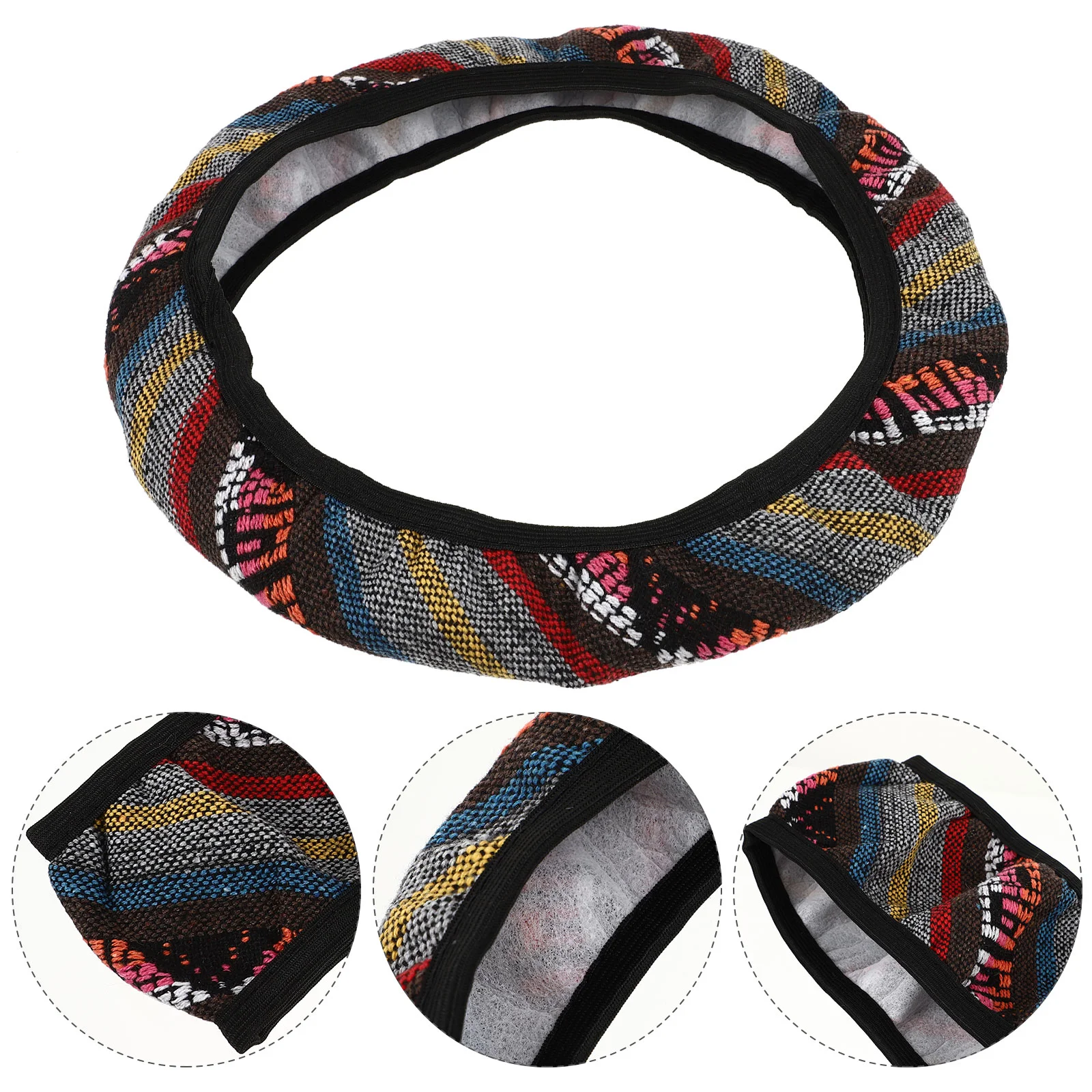 

Steering Wheel Cover Automotive Cars Accessories Common Imitation Linen Miss Accesorios Para Autos