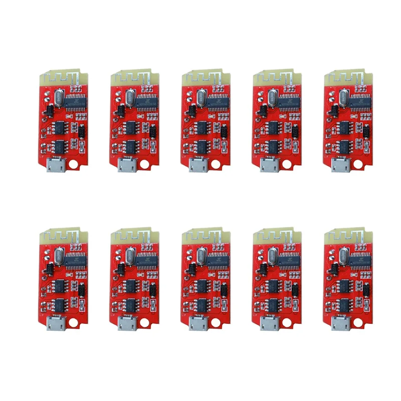 

10PCS CT14 Micro 4.2 Stereo Bluetooth Power Amplifier Board Module DW-CT14 5VF 5W*2 with Charging Port for Refitting Idle Sound