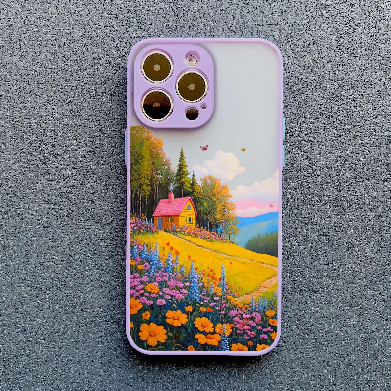Handyhülle mit Berggänseblümchen-Motiv für iPhone 17 16 15 14 Pro Max Plus 13 12 Mini 11 Pro Max XR XS X – Detail 6