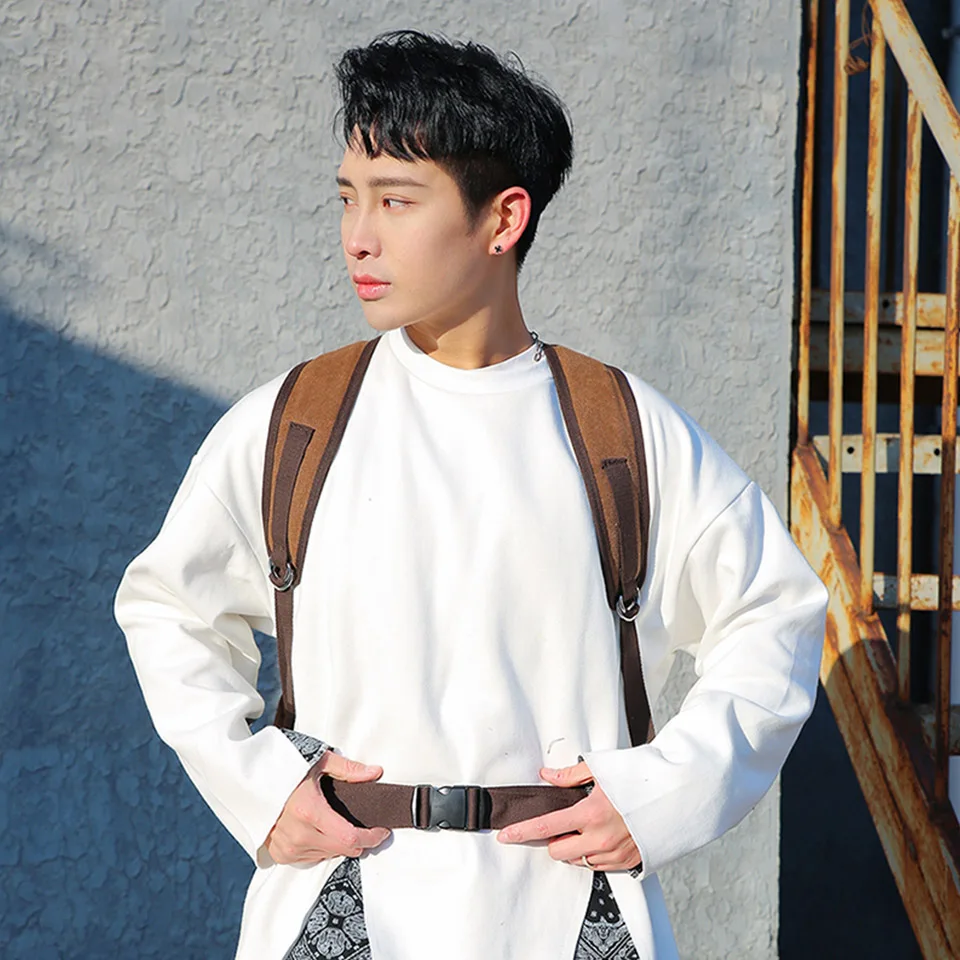 Large Capacity Canvas Travel Backpack Korean Version Fashionable Men And Women's Outdoor Tactical Training High-Quality Backpack