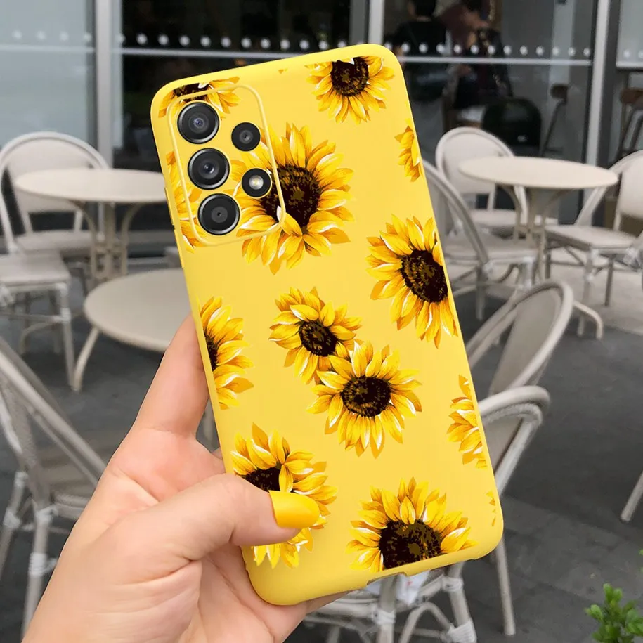 Colorful Flower Painted Soft Silicone Back Cover - Vibrant Design Protective Phone Case