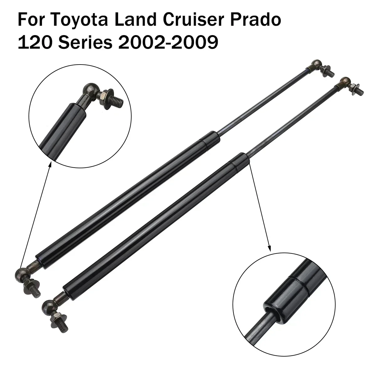 

2pcs Car Gas Struts Bonnet Gas Lift Support Damper For Toyota Landcruiser Prado 120 Series 2002- 2004 2005 2006 2007 2008 2009