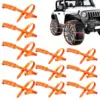 10pcs Anti-Skid Snow Chains Automotive Tire Zip Ties for Snow Wheel Anti-Slip Chains for Sedan SUV Truck Outdoor Winter Driving