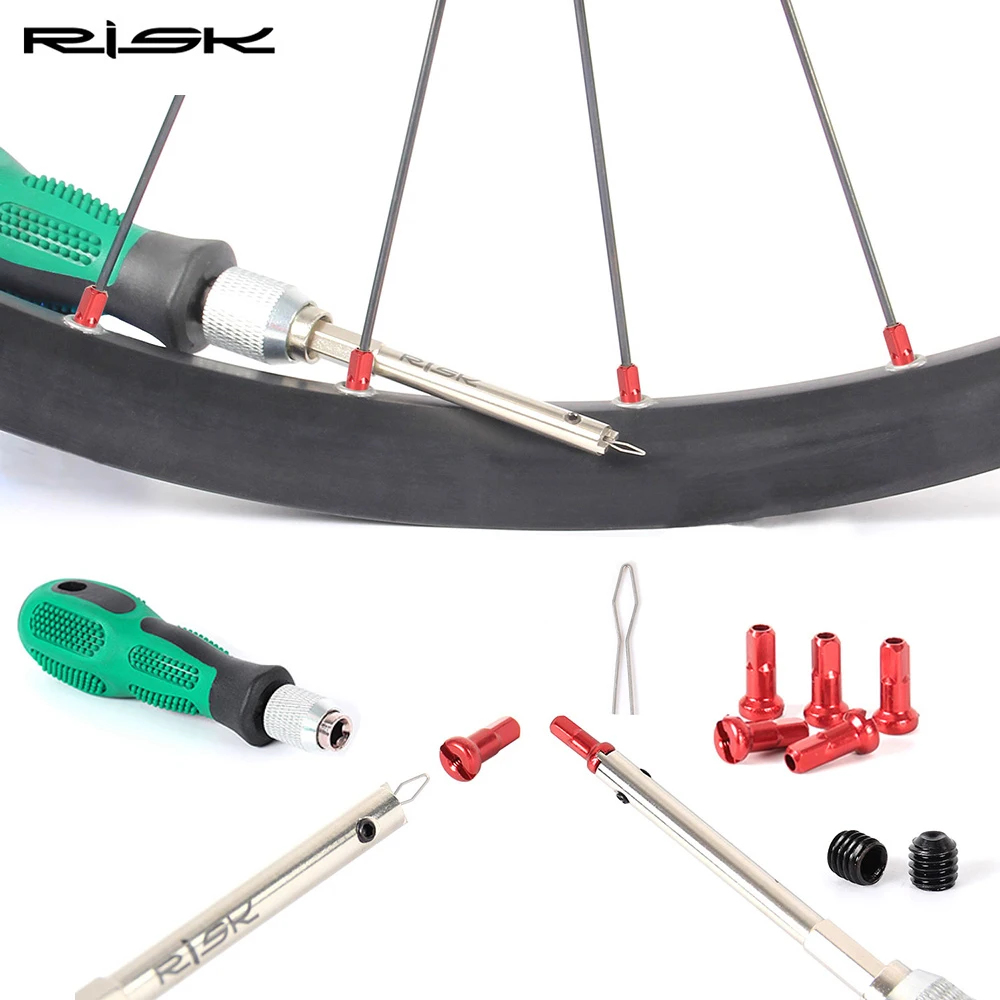 

RISK Spoke Nipple Driver Tool MTB Bike Spoke Nipple Removal Installation Wrench Bicycle Spoke Nipple Insertion Tool