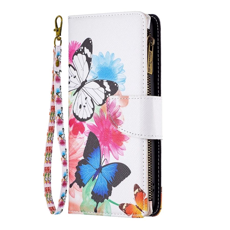 Colorful PU Leather Zipper Wallet Case