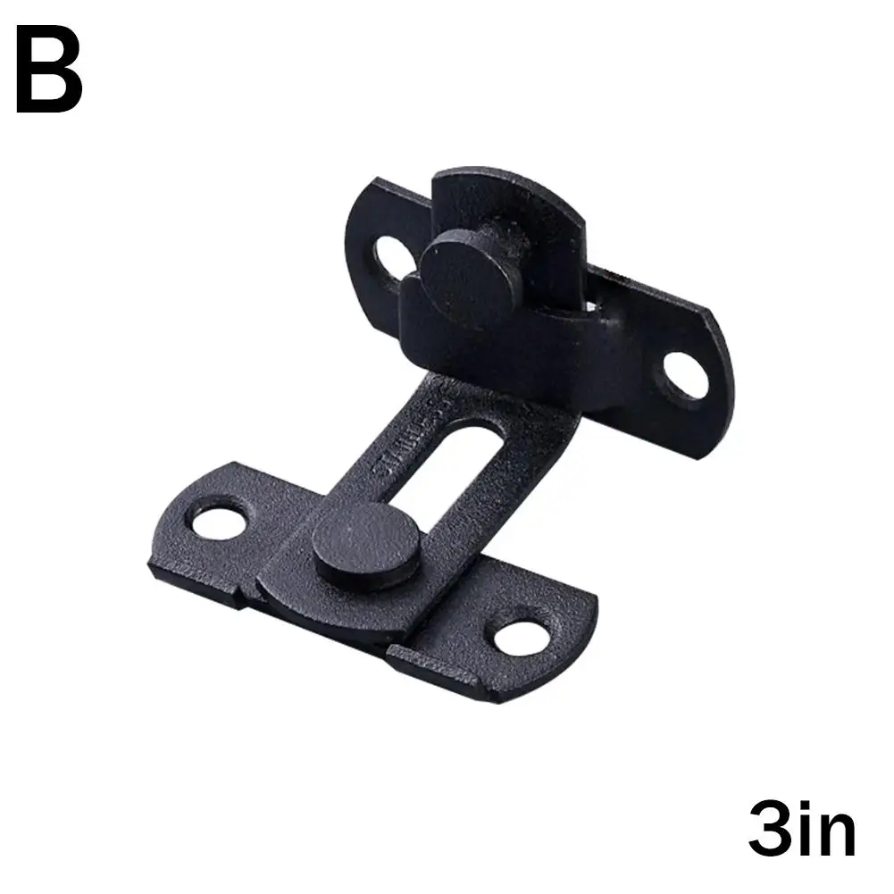 Description Picture 2 of itemStainless Steel Door Fastener Sliding Barn Door Latch For Locking Sliding 90 Degree Right Angle Door Lock Wine Cabinet Clos T7T4
