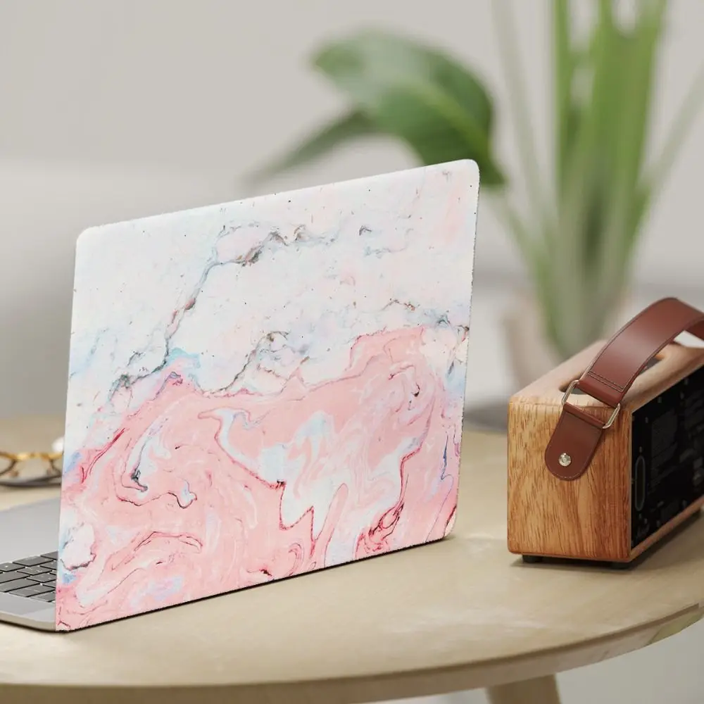 DIY A+C Side 15inch Laptop Stickers Skins Marbling Texture Scratch-proof Notebook Computer Cover Skin Waterproof PVC