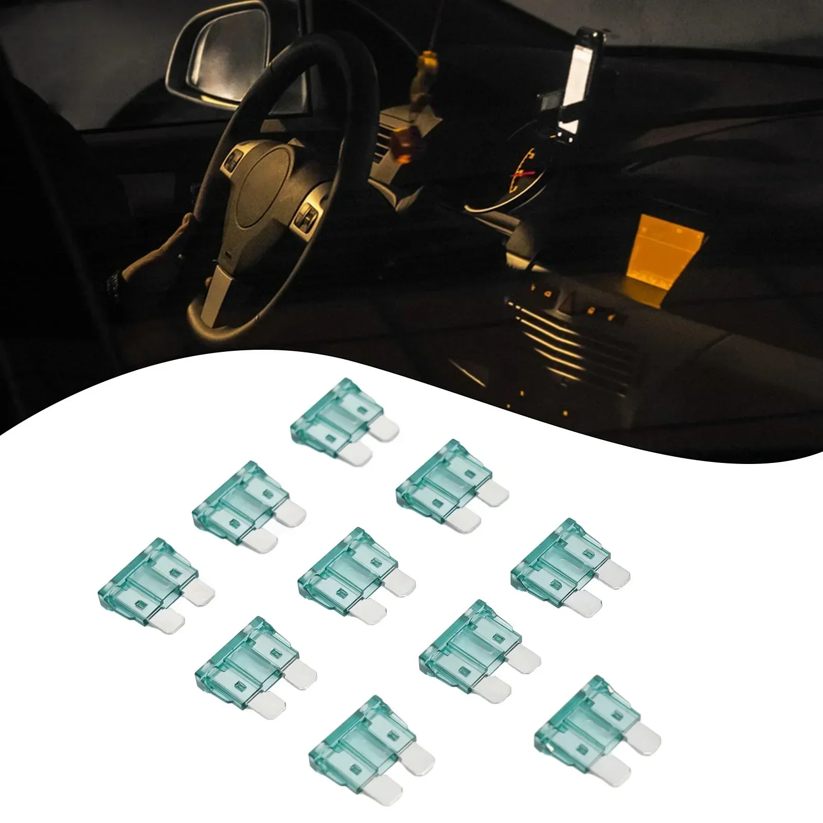 Automotive Car Truck Motorbike Blade Fuse Standard ATOATC 10 x 1AMP 1A 12V car fuses kit