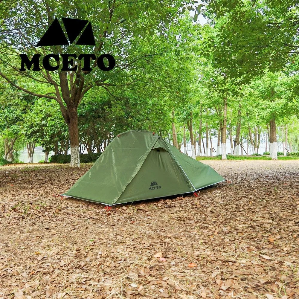 2 People Camping Tent Ultra Light Hiking Backpack Tent Dual Layer Waterproof Outdoor Travel Tunnel Portable Trekking