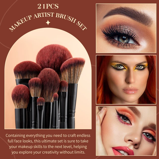Set de brochas Jessup profesionales: 13, 16 o 21 piezas | Emoape