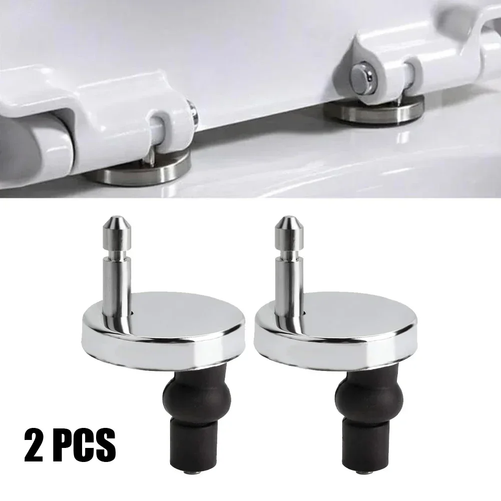 Description Picture 2 of item2Pcs Toilet Seat Hinges Top Close Soft Release Quick Fitting Heavy Duty Hinge Pair For Toilet Bidet Attachments