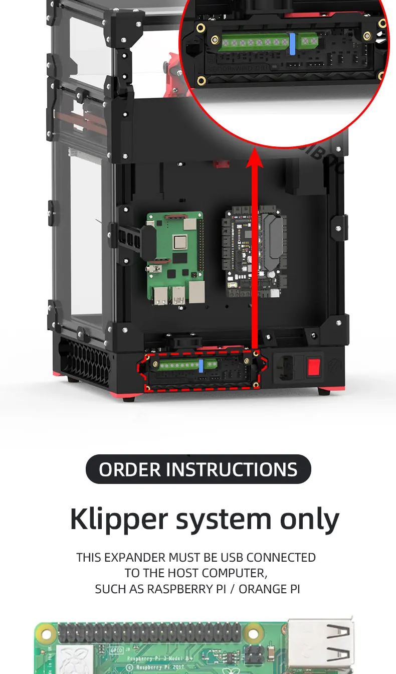 Placa de Expansão Klipper para Impressora 3D,
