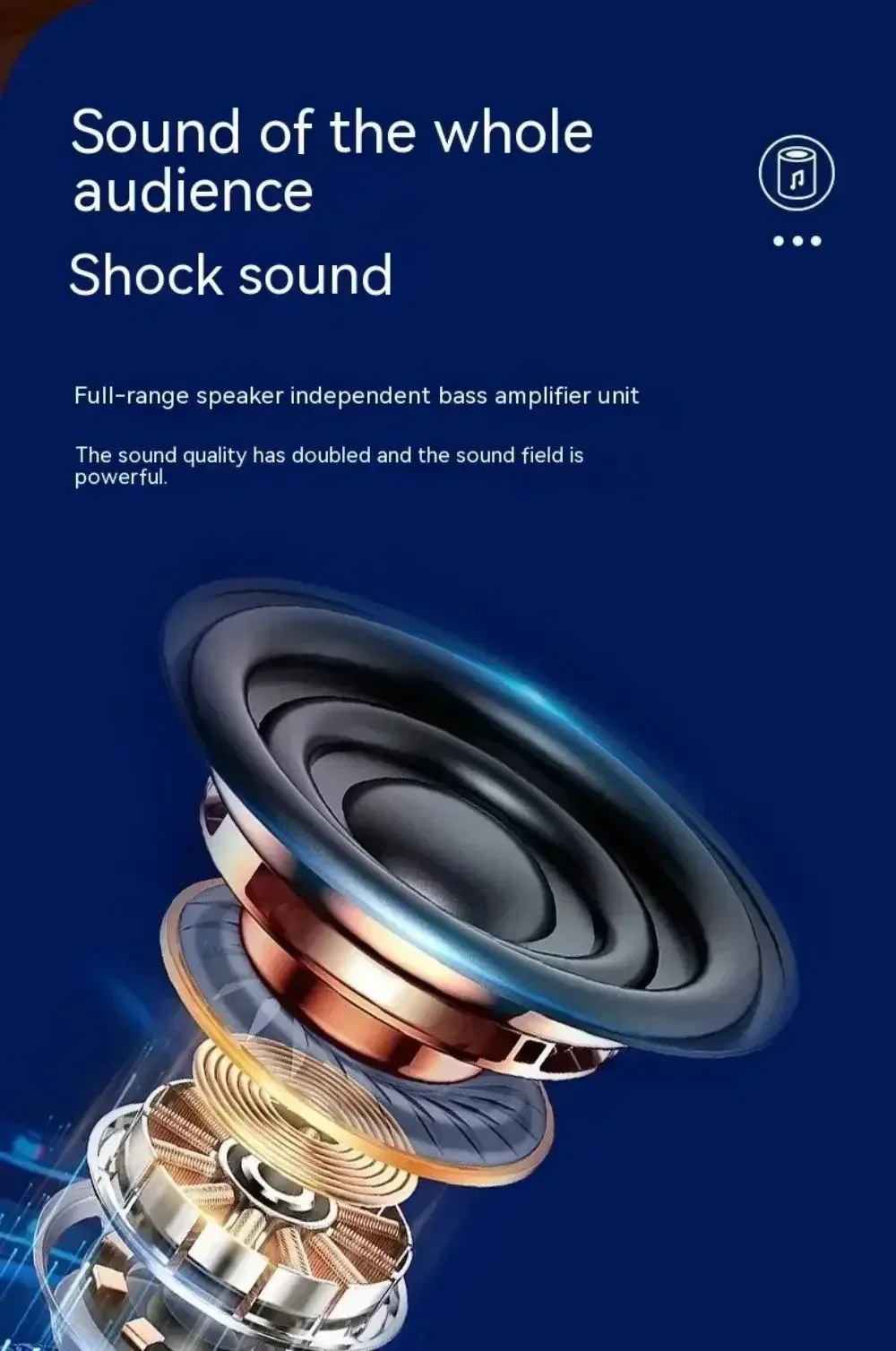 K52 Wireless Bluetooth Speaker Karaoke Machine With 2 Microphone Portable Multif