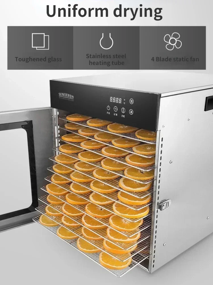 Fruit Dryer Food Household Fruit and Vegetable Air Dryer Small Commercial Dried Fruit Machine New Food Dehydrator 5