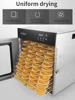 Fruit Dryer Food Household Fruit and Vegetable Air Dryer Small Commercial Dried Fruit Machine New Food Dehydrator 5