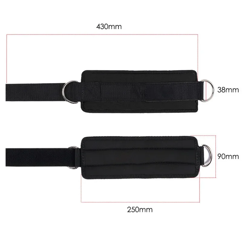 1PCS Ankle Straps Taekwondo Fitness Ankle Buckle D-ring Strap Weight-bearing Fitness Ankle Strap Stretching Sports Straps