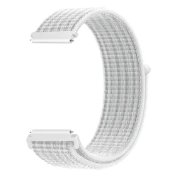 Nylon Loop Sport Strap - Versatile and Comfortable Bracelet Band - 22mm (Summit white 20)