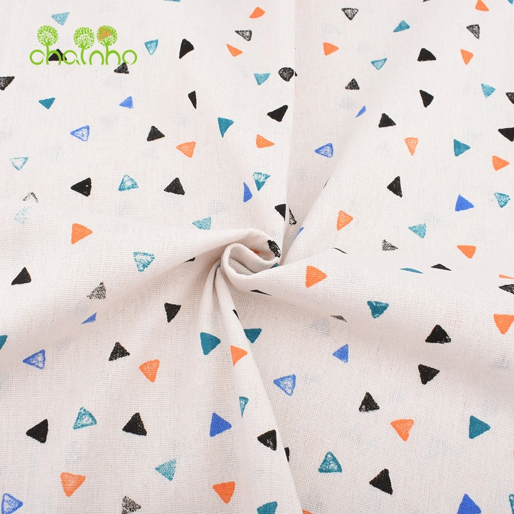 Chainho,Printed Cotton Linen Fabric,DIY Sewing Quilting Material,Cloth For Table,Sofa,Curtain,Bag,Cushion,Furniture Cover,15CL6