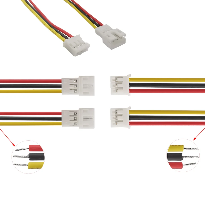 ✓ JST PH 2.0 Stecker / Buchse 26AWG Kabel 30cm Connector 2-10 Pin