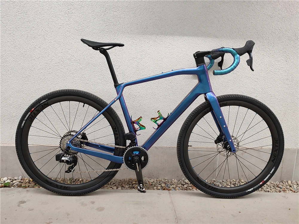 Description Picture 5 of item2024 New T1000 Carbon Gravel Frame 700*47C Cyclocross Bike Frame T47  Disc Brake Gravel Bike Frameset Road Bike Frame