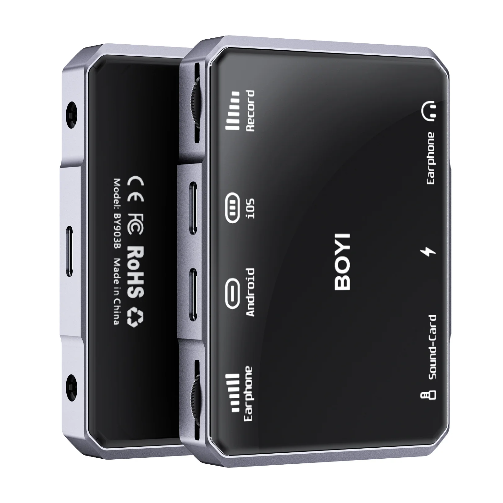 Apply Apple Type-C No. 1 adapter to charge No. 3 noise audio card adapter