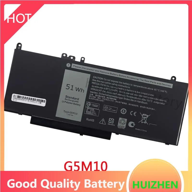 Nuova Batteria Del Computer Portatile Per Dell E5250 E5450 E5550 E5270 E5470 G5M10 R9Xm9