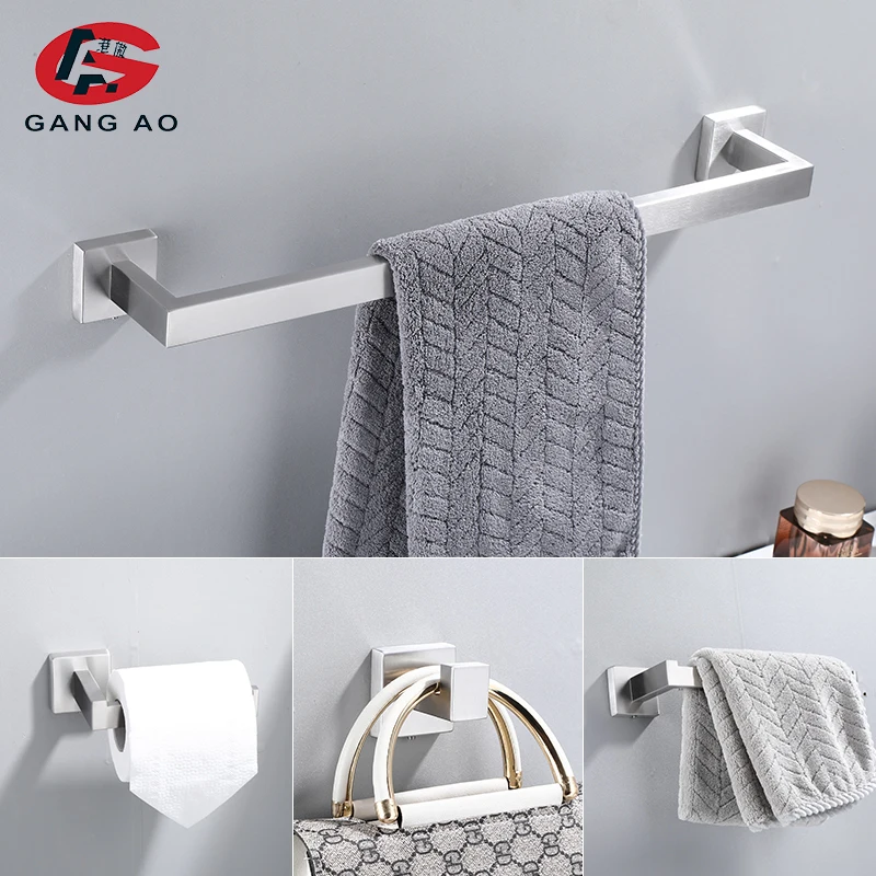 Toilettenpapierhalter, Haken, Handtücher, Badezimmer-Zubehör-Set, Bar, Schlafzimmer, Edelstahl, Metallbeschlag, Badezimmer- Und Küchen-Hardware-Sets