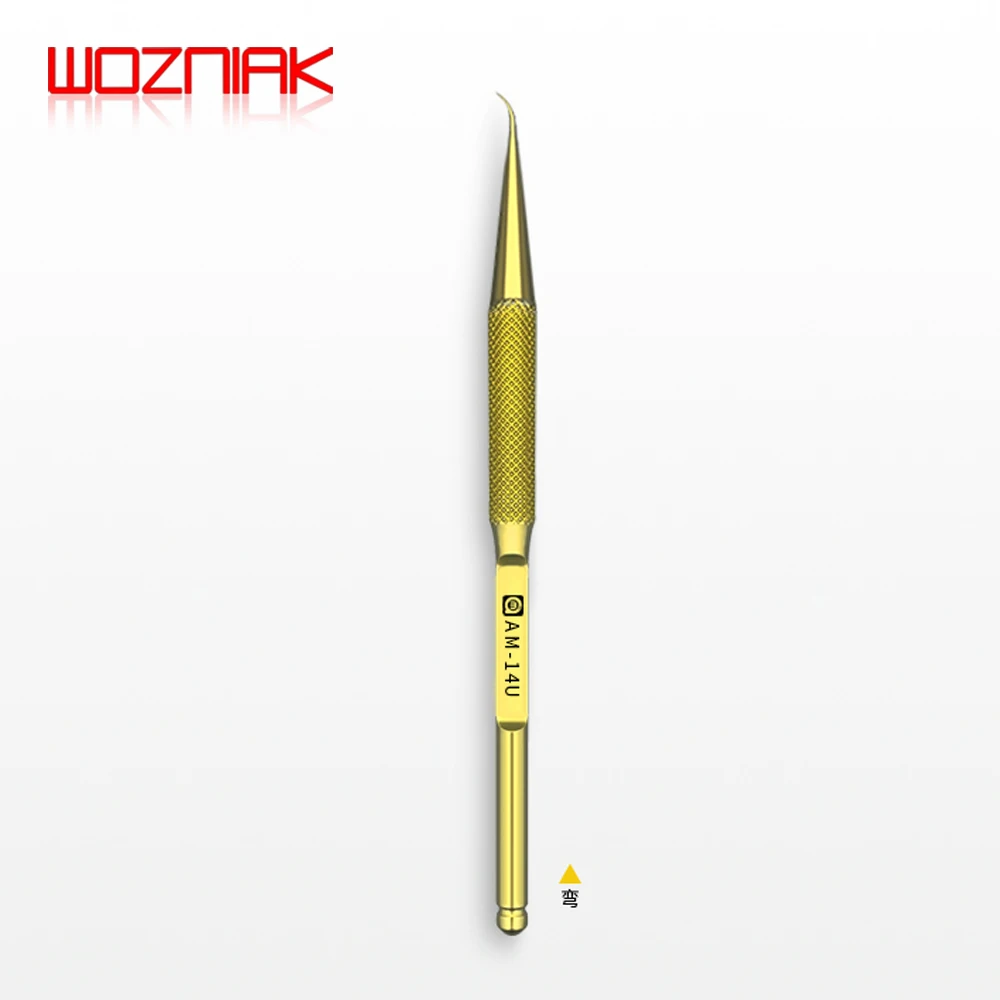 AMAOE 14T/14U Titanium Alloy Tweezers High Hardness Oxidation Resistance Antimagnetism Mobile Phone Maintenance Clamping Tool