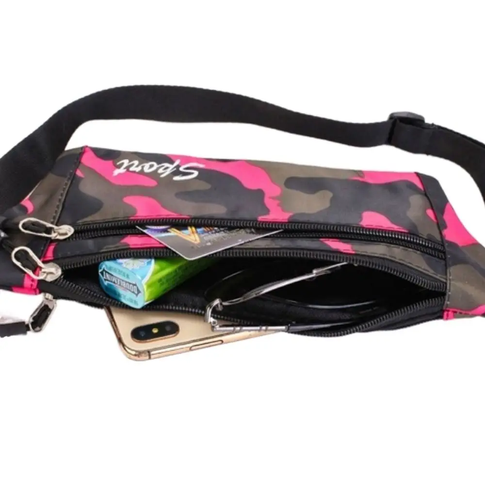Tissue Paper Ultra Light Camo Waist Bag Headphone Hole Storag Running Bag Large Capacity Stratification Mobile Phone Outdoor