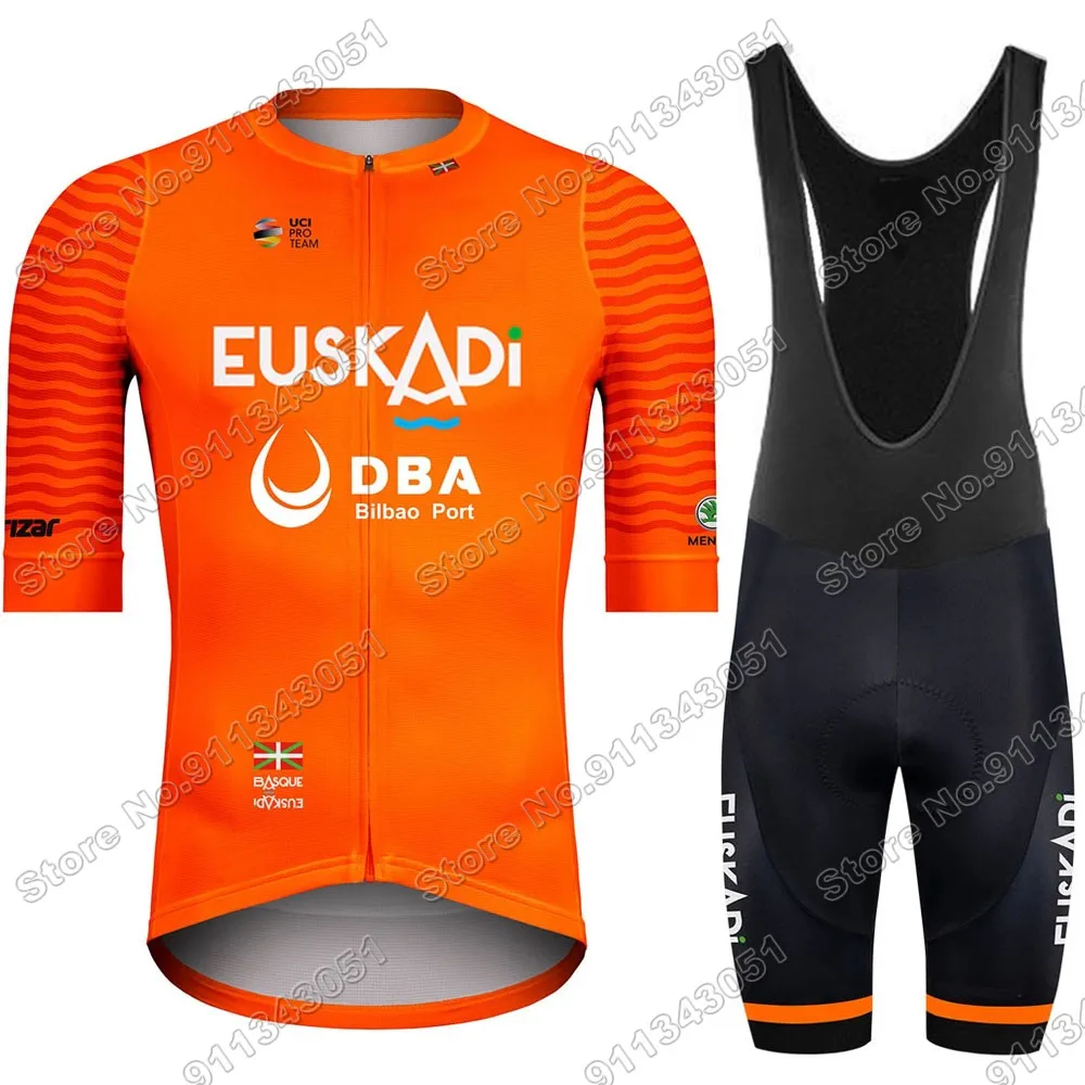 2021 Euskaltel DBA Euskadi Cycling Jersey Set Men Cycling Clothing Race Road Bike Suit Bicycle Bib Shorts Maillot Ropa Ciclismo