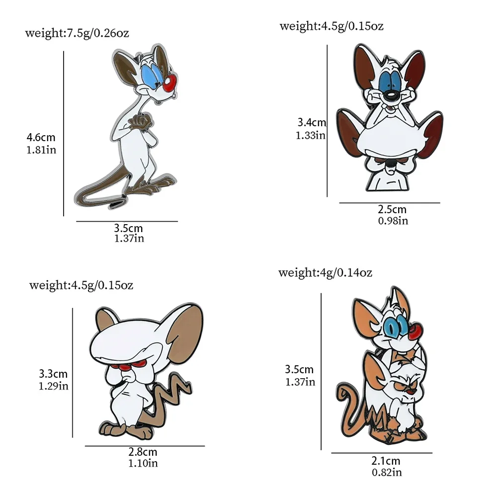 Cute Funny Brooch Evil Cat Breast Pin White Cat Enamel Pin Metal Paint Badge Backpack Clothing Accessories For Trousers 4 Pcs enamel pins