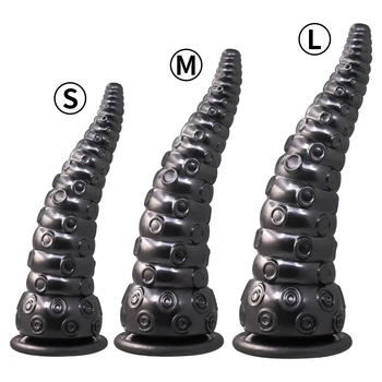 Octopus Foot Dildo Anal Plug Masturbation Anal Expansion Device Backyard Pull Beads Men and Women Toys for Adults 18 Sex Shop 4