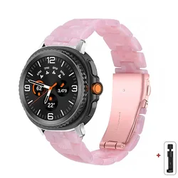 Transparent Resin Band Strap for Women - Stylish Bracelet for Watches (Pearlescent P)