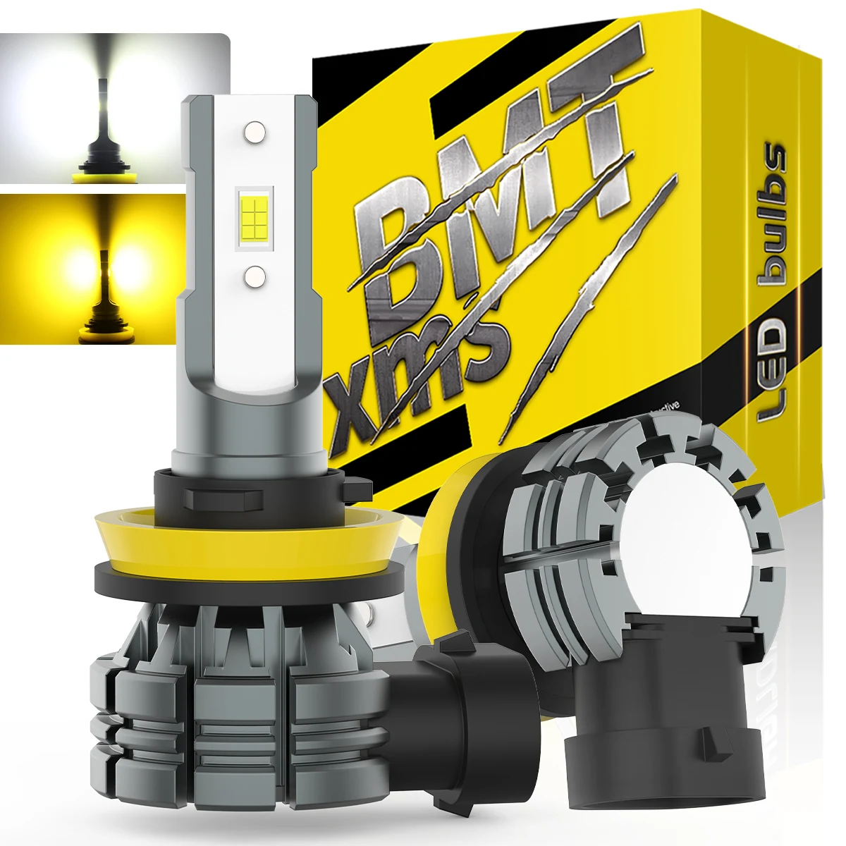BMTxms 2PCS 12000LM HB3 HB4 H10 H8 H11 H16JP LED 안개등 닛산 마쓰다 2 3 현대 혼다 도요타 렉서스 스즈키 자동차 모토 램프