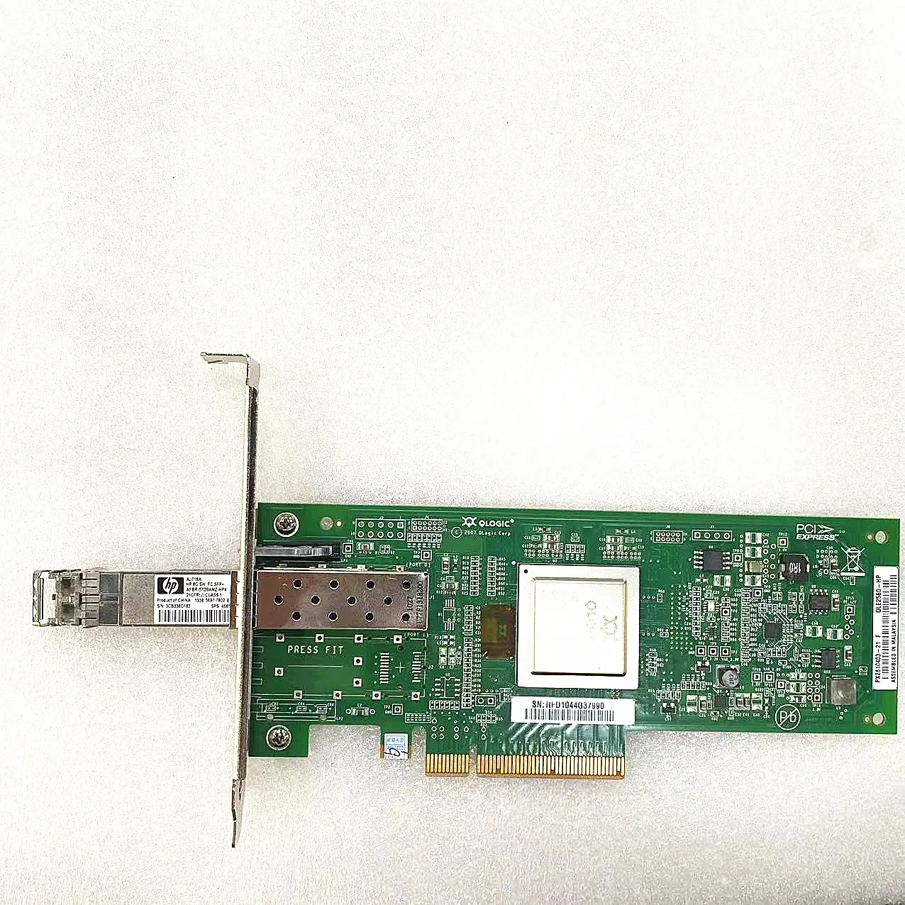 

QLE-2560-8Gb Single Port FC HBA-Part 489190-001 AK344A +8G Transceiver