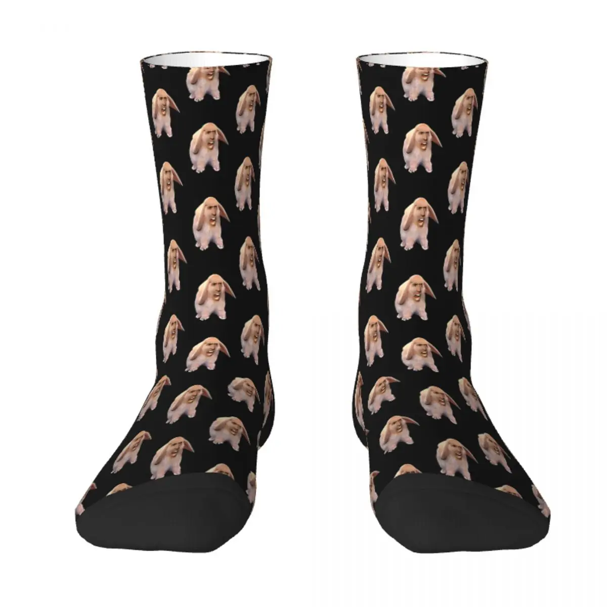 

Art Movie Posters Nick Nic Nicolas Cage Meme Sock Socks Men Women Polyester Stockings Customizable Sweetshirt