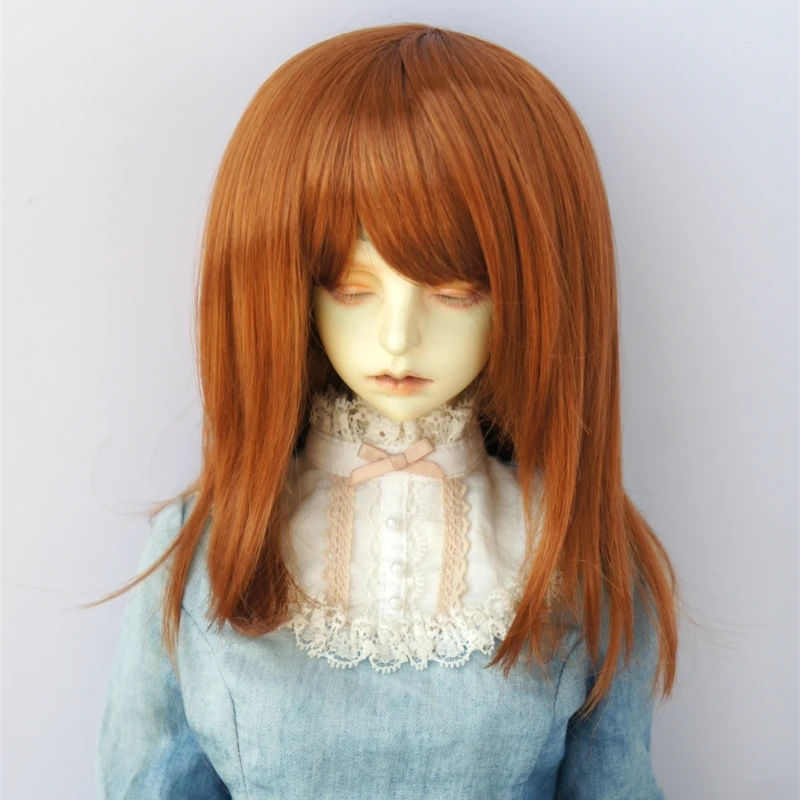 Full Sizes Doll Accessories  JD046  1/12 1/8 1/6 1/4 1/3 Mid Long Nature straight cut Synthetic mohair YOSD MSD SD DOD BJD wigs