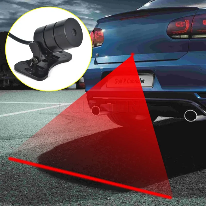 

LED Car Motorcycle Laser Fog Light Anti Collision Tail Lamp Auto Moto Braking Parking Signal Warning Lamps Car Fog Light