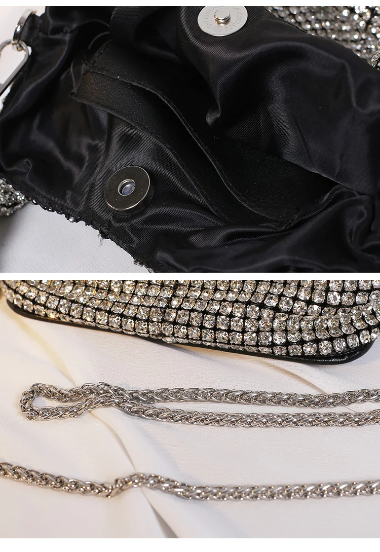 Shoulder Bag Bucket Bag with Chain