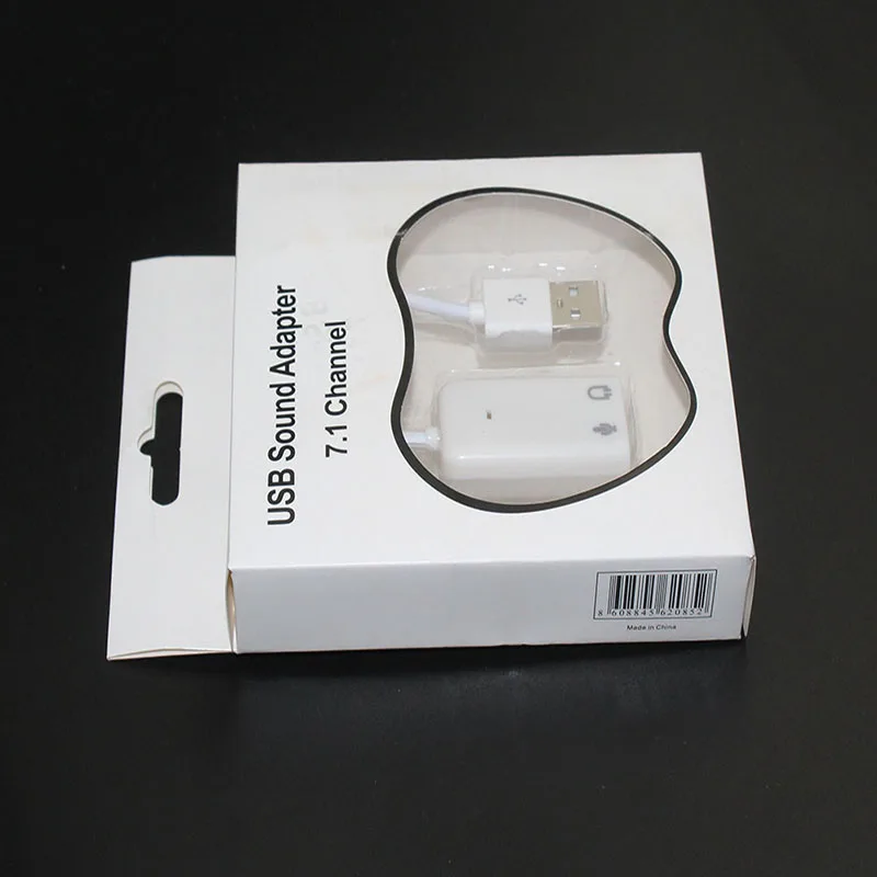 외부 USB 오디오 사운드 카드 어댑터 7.1 가상 채널, 케이블 마이크 3.5mm 인터페이스 사운드 카드 USB 이어폰, 10 개