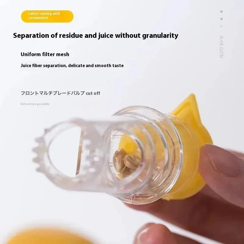 2PCS Lemon Squeezer Plastic Resuable Lightweight Juices Reamer Washable Manual Juices Portable kitchen Reamer Built in Filter